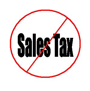 No Sales Tax Graphic