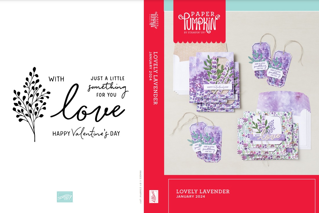 January 2024 Paper Pumpkin: Lovely Lavender Stamp Case Insert